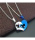 GC016 - Blue heart lovers Necklace